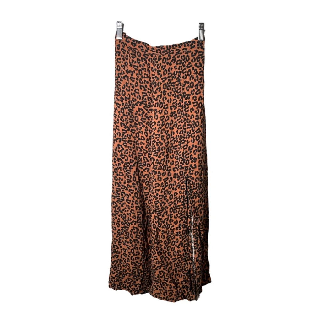 Cheetah print maxi skirt